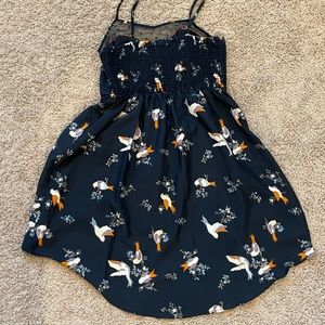 Target dress, bird print
